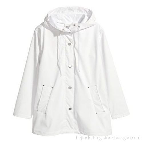 Waterproof polyurethane adult rainwear with pocket
